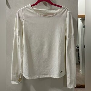 Adidas cream long sleeve with cutout